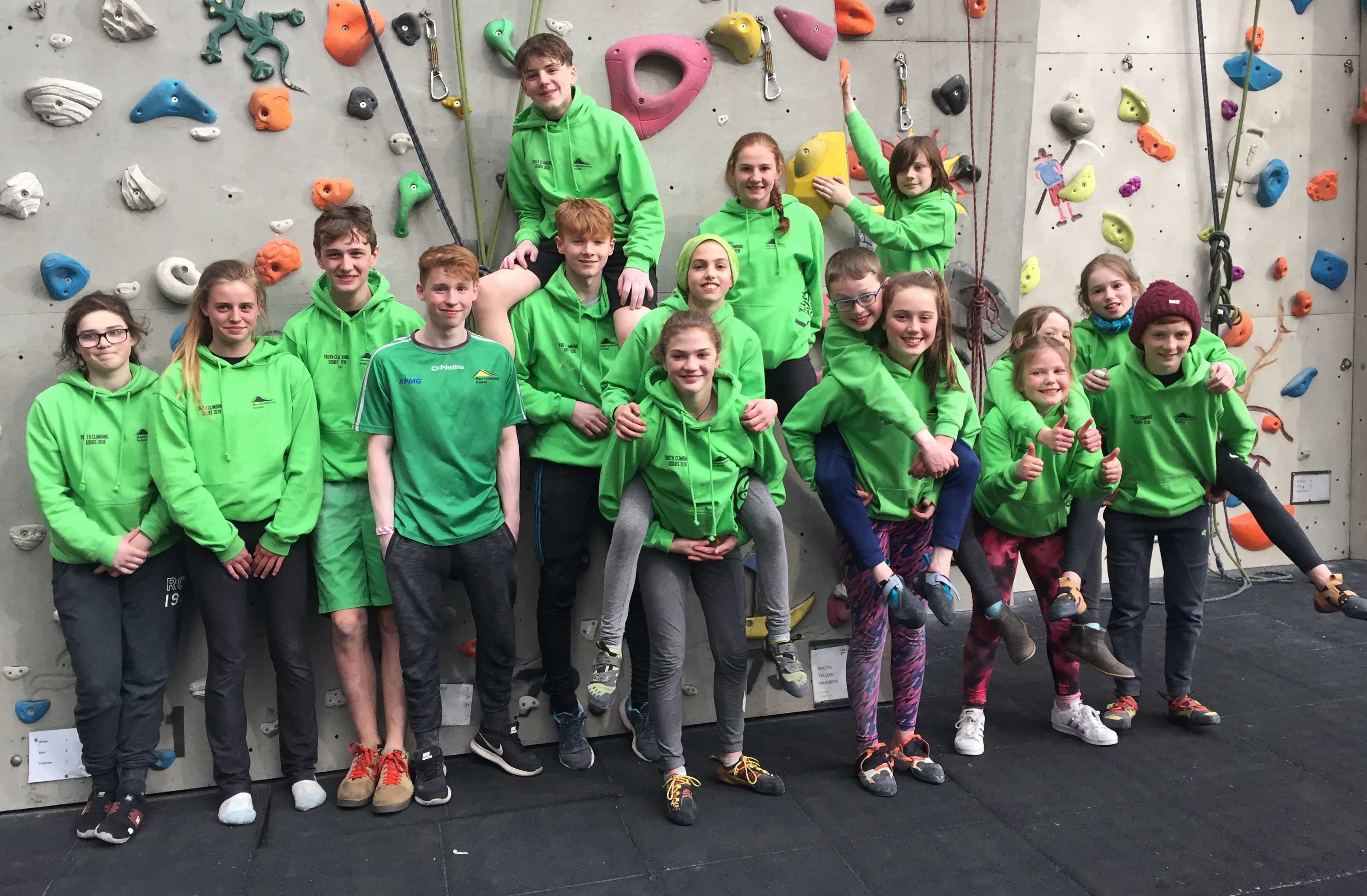Some of the climbers who represented Mountaineering Ireland