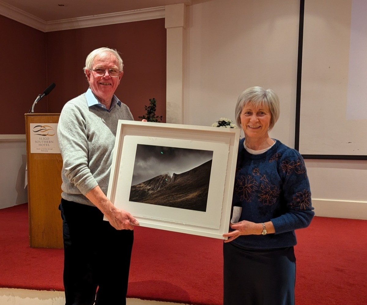 Photo of Patrick with Rita Connell